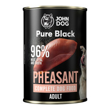 JOHN DOG Pure Black Pheasant - Karma mokra dla psa z bażantem