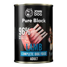 JOHN DOG Pure Black Lamb - Karma mokra dla psa z jagnięciną