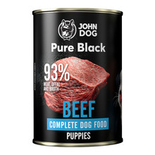 JOHN DOG Pure Black Junior Beef - Karma mokra dla szczeniąt z wołowiną