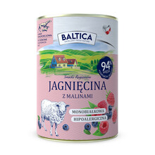 BALTICA Jagnięcina z malinami - Monoproteinowa mokra karma dla psa, 400g