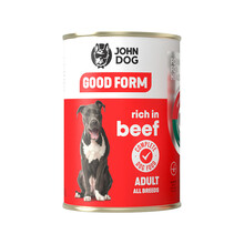 JOHN DOG Good Form Bogata w wołowinę - Bezglutenowa karma mokra dla psa
