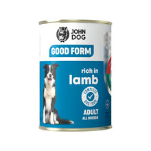 JOHN DOG Good Form Bogata w jagnięcinę - Bezglutenowa karma mokra dla psa
