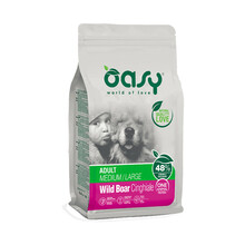 OASY One Animal Protein Adult Medium/Large Wild Boar - Monobiałkowa, sucha karma dla dorosłych psów średnich i dużych ras powyżej jednego roku życia