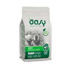 OASY One Animal Protein Adult Medium/Large Rabbit - Monobiałkowa, sucha karma dla dorosłych psów średnich i dużych ras powyżej jednego roku życia