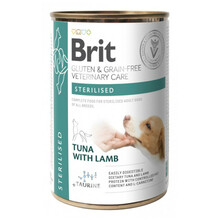 BRIT Grain Free Veterinary Care Dog Can Sterilised - mokra karma dla kastrowanych psów wszystkich ras, puszka 400g