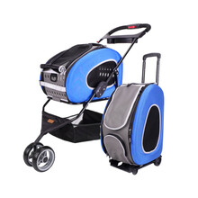 IBIYAYA COMBO EVA Wózek 5w1 niebieski dla małego psa lub kota