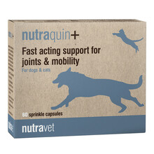 NUTRAVET Nutraquin+ For Dogs & Cats - Codzienne wsparcie stawów i mobilności z kwasami Omega-3