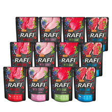 RAFI MIX Smaków 12x300g - Mokra karma dla psa, saszetka