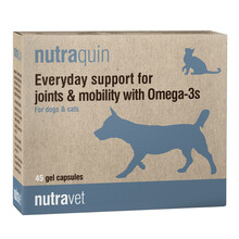 NUTRAVET Nutraquin For Dogs & Cats - Codzienne wsparcie stawów i mobilności z kwasami Omega-3