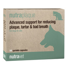 NUTRAVET Nutraplaque For Dogs & Cats - Zaawansowane wsparcie w redukcji płytki nazębnej, kamienia nazębnego i nieświeżego oddechu