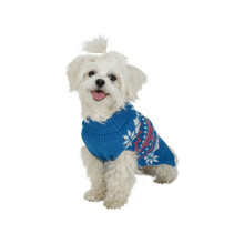 KERBL Sweter dla psa Ellmau, niebieski we wzorki