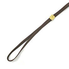 Simplicity - ringówka wystawowa dla psa, płaska, kolor brązowy, 6, 9 lub 16 mm, długość 120 cm