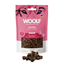 WOOLF SOFT CUBES SALMON MONOPROTEIN - przysmak dla psa, kosteczki z łososia, 100g