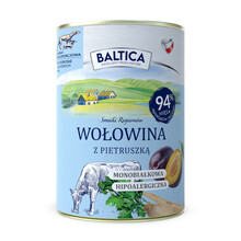 BALTICA Wołowina z pietruszką - Monoproteinowa mokra karma dla psa, 400g