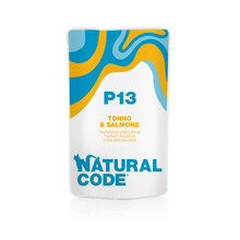 NATURAL CODE P13 saszetka 70g tuńczyk i łosoś, mokra karma dla kota