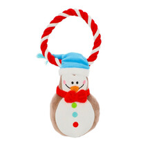 DINGO Pingwin ze sznurem - Świąteczna zabawka dla psa, 25cm