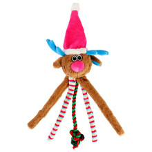 DINGO Renifer Martin ze sznurem - Świąteczna zabawka dla psa, 50cm