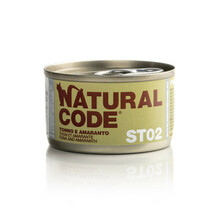 NATURAL CODE ST02 tuńczyk i amarantus - mokra karma dla kotów sterylizowanych, puszka 85g