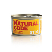 NATURAL CODE ST03 tuńczyk i algi - mokra karma dla kotów sterylizowanych, puszka 85g