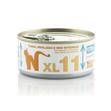 NATURAL CODE XL11 tuńczyk, dorsz i brązowy ryż - mokra karma dla kota, puszka 170g