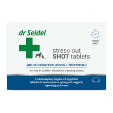 Dr Seidel Stress Out SHOT tablets - tabletki do stosowania w sytuacjach nagłych, wywołujących stres, 10 tabletek