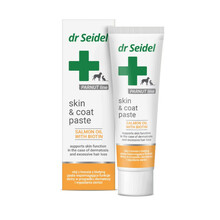 Dr Seidel Skin&coat paste - Pasta wspomagająca funkcje skóry w przypadku dermatozy i wypadania sierści, 105g