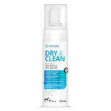 EUROWET Dry&Clean - Pianka do mycia na sucho dla psów i kotów, 150ml