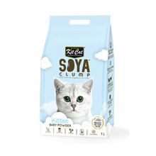 KIT CAT Soya Baby Powder - 100% naturalny, ekologiczny, biodegradowalny żwirek dla kota na bazie soi, 7L