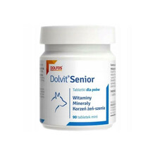 Dolvit Senior MINI - zestaw witamin i składników mineralnych dla psów starszych, 90 tab