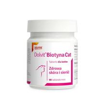 DOLVIT Biotyna Cat - Zdrowy i piękny wygląd okrywy włosowej kota, 90 tabletek