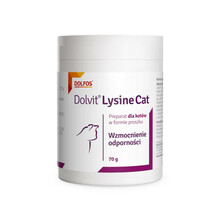 Dolvit Lysine Cat - preparat wspierający odporność i ogólną kondycję kotów, proszek 70g