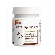 Dolvit Cayenne MINI - tabletki dla psów, stop zjadaniu odchodów, 60 tab.