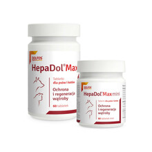DOLFOS HepaDol Max - Ochrona i regeneracja wątroby, tabletki dla psów i kotów, 60 tabletek