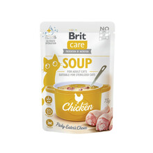 Brit Care Cat Soup with Chicken - mokra karma dla kotów dorosłych, saszetka 75g