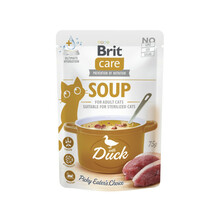 Brit Care Cat Soup with Duck - mokra karma dla kotów dorosłych, saszetka 75g