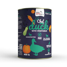 Syta Micha Chef Kaczka z warzywami - Monoproteinowa mokra karma dla psa, 400g