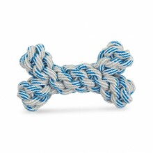 BARRY KING sznurowa kostka, biało-niebieska, 10 x 17 cm