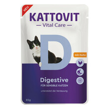 KATTOVIT DIGESTIVE kurczak - mokra karma dla kotów 85g