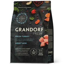 GRANDORF Fresh Turkey Adult Mini - karma dla dorosłych psów małych ras