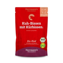 HERRMANN'S Selection Cat Bio Rind - karma mokra, dla dorosłych kotów z wołowiną, 100g saszetka