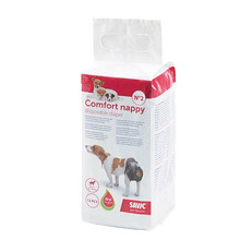 SAVIC Comfort Nappy - pieluchy dla psa, rozmiar 2(34-50cm). opakowanie 12szt.