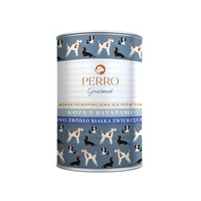 PERRO Gourmet Koza z batatami - Monobiałkowa karma mokra dla psów, puszka 400g