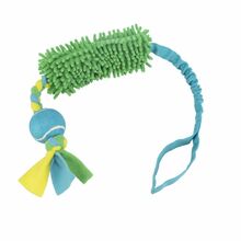 TRIXIE Bungee Tugger z piłką tenisową 85 cm - zabawka dla psa z amortyzatorem
