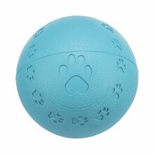 TRIXIE Piłka kauczukowa w łapki, niebieska 9,5 cm - zabawka dla psa