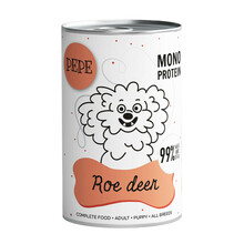 PEPE Roe Deer (sarna) - Monobiałkowa Mokra karma dla psa, 400g