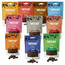 WOOLF SOFT CUBES PAKIET 10x100g - smaczki dla psa, kosteczki mix smaków