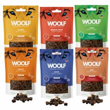 WOOLF SOFT CUBES PAKIET 6x100g - smaczki dla psa, kosteczki mix smaków