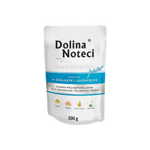 DOLINA NOTECI PREMIUM JUNIOR mokra karma dla szczeniąt psów ras małych bogata w żołądki jagnięce, 100g