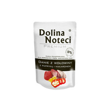 DOLINA NOTECI PREMIUM mokra karma dla psów dorosłych wszystkich ras z wołowiną z papryka i makaronem, 100g