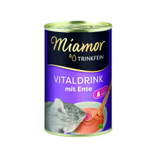 MIAMOR VITALDRINK - napój dla kotów z kaczką, 135ml